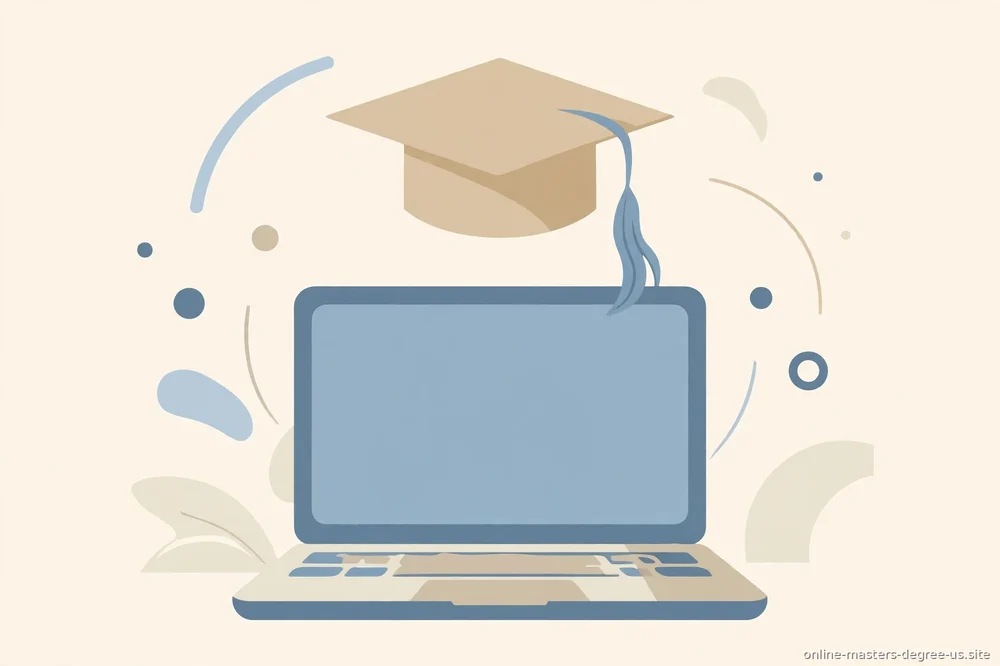 "laptop with graduation cap concept illustration"