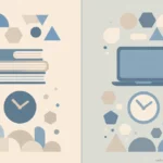 Types of Online Master's Programs Explained comparison-style abstract illustration