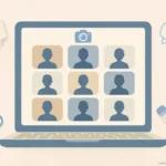 video call concept illustration