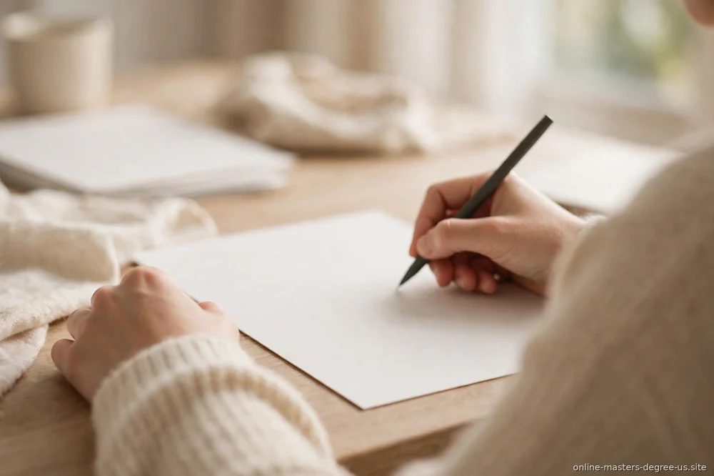 "person filling out a form at a desk"