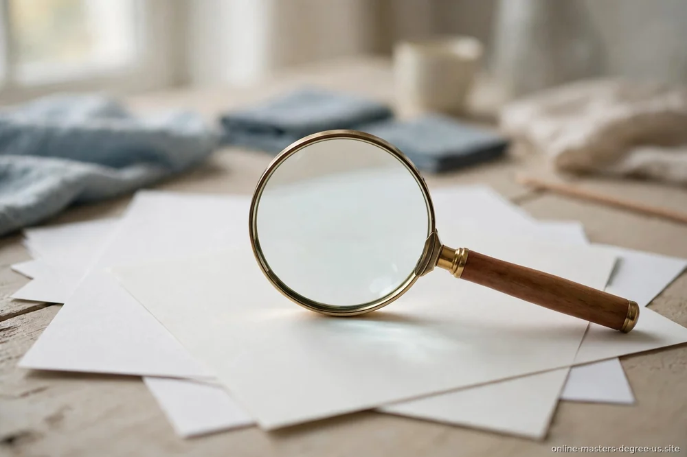 "magnifying glass over documents"
