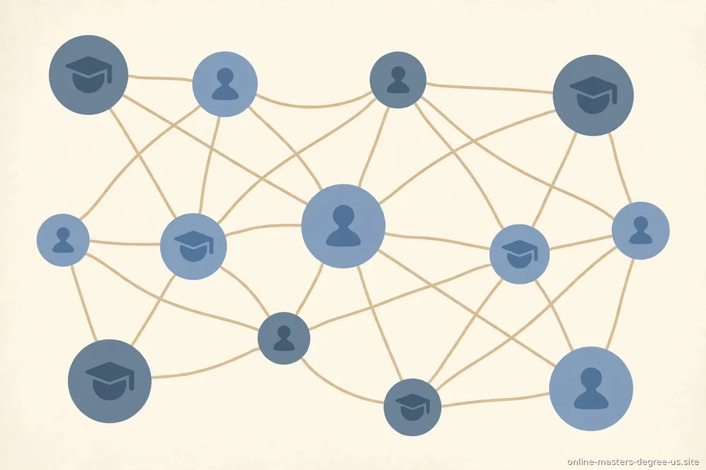 "network of people abstract illustration"