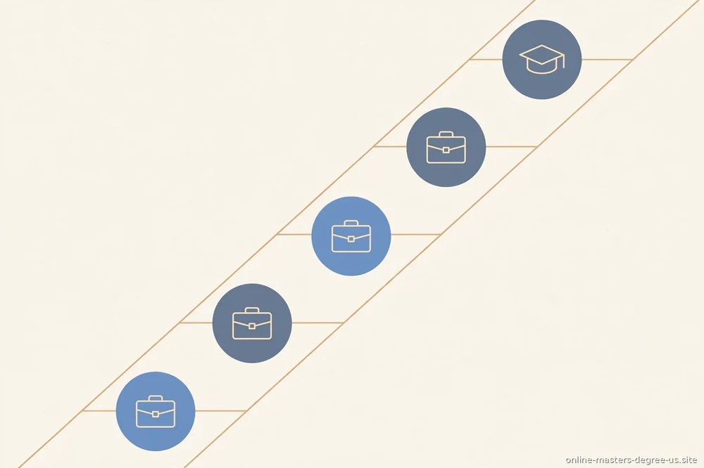 "career ladder concept illustration"