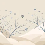 winter-themed abstract illustration